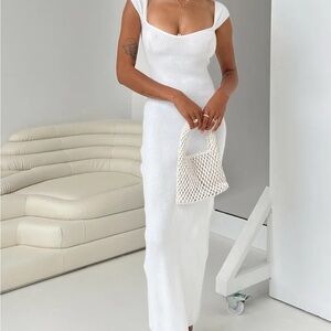 Princess Polly maxi dress white NWT